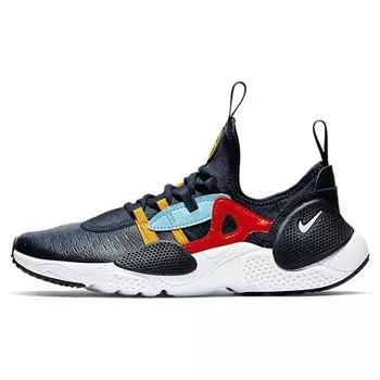 Nike Huarache EDGE. Детские кроссовки BG Obsidian Blue Gaze белые AQ2431-400