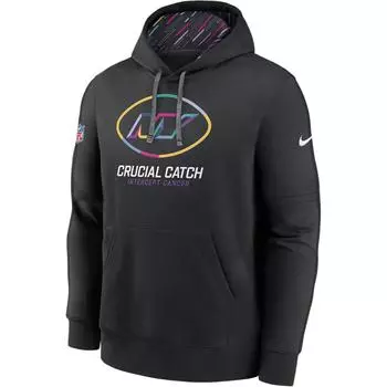 Nike Худи Nfl Club New York Jets Crucial Catch Модная толстовка с длинным рукавом Мужская толстовка Черный 02G400AZUP-GXZ M