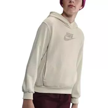 Nike Худи с принтом логотипа, длинный рукав, детские худи HQ9327-047 S