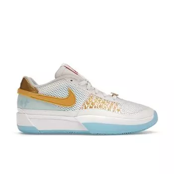 Nike Ja 1 GS Китайские новогодние детские кроссовки белые Game-Royal Pure-Platinum FZ8327-103 32