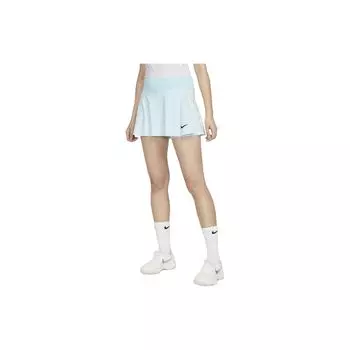 Nike Эластичная уличная повседневная юбка с логотипом Court Dri-Fit, женская нижняя часть, ледниково-синий DH9553-474 L