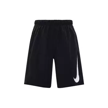 Nike Эластичные прямые свободные шорты с логотипом, мужские, черные, DX0905-010 S