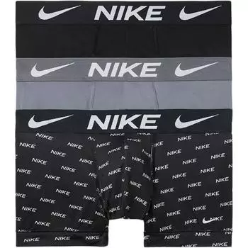Nike Эластичные трусы-боксеры с принтом букв и логотипа, 3 пары, мужское нижнее белье KE1156-9SC XL