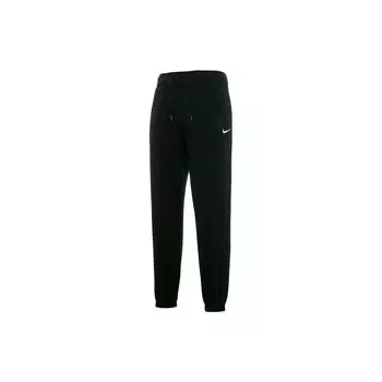 Nike Эластичный пояс, регулируемые свободные трикотажные спортивные штаны, женские брюки, черные DM6420-010 XL