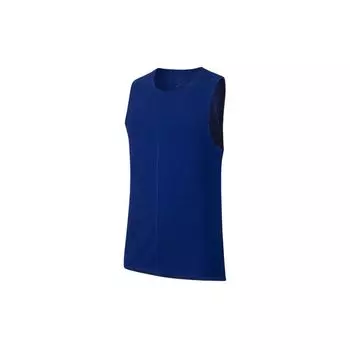 Nike Йога Dri-FIT Дышащий С круглым вырезом Без рукавов Баскетбольная майка Мужские топы Темно-синий BV4037-455 S