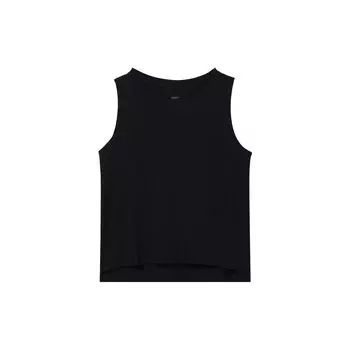 Nike Йога Dri-FIT однотонный логотип принт без рукавов топ женский черный DV9168-010 S