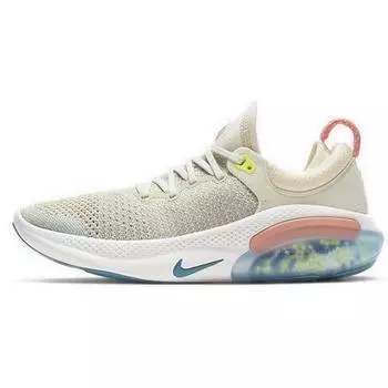 Nike Joyride Run Flyknit Sail Pink Quartz Женские кроссовки Кремовые Barely-Volt Cerulean AQ2731-103