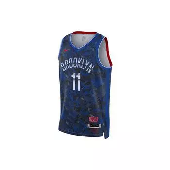 Nike Кайри Ирвинг #11 Brooklyn Nets NBA Джерси, свободная майка без рукавов Мужская баскетбольная майка Синий DA6959-495 XXXL