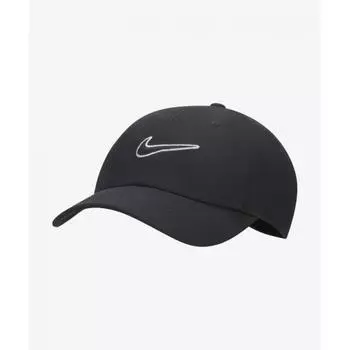 Nike Кепка Club Unstructured Swoosh черная Fb5369 010 S/M