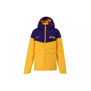 Nike Kids Sports Повседневная хлопковая куртка с капюшоном Мужская верхняя одежда Lakers-Purple 3Z2B7FEXT-LAK XL