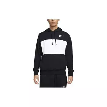 Nike Клубная флисовая толстовка с капюшоном Color Block Мужские толстовки с капюшоном черного цвета FB7416-010 S