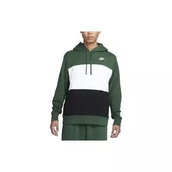 Nike Клубная флисовая толстовка с капюшоном Color Block Мужские толстовки с капюшоном Cold-Fir-Green FB7416-323 M