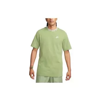 Футболка Nike Club Letter Logo Print American Vintage с круглым вырезом и коротким рукавом, мужская, цвет масляно-зеленый FB7310-386 M
