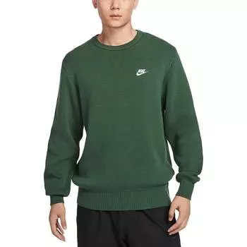 Nike Клубная мода удобный круглый вырез свитер мужской свитер Fir-Green FQ2913-323 S
