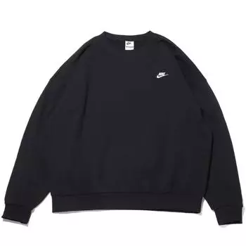 Толстовка Nike Club Oversized Crew Neck с логотипом Мужские толстовки Черные HJ1820-010 L