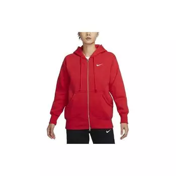 Nike Phoenix Fleece Chinese New Year Collection FW23 Толстовка с капюшоном на молнии с флисовой подкладкой женские топы University-Red DQ5759-657 L