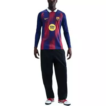 Nike Коллекция Stadium Dri-Fit ФК 25/26 Барселона Модная Удобная Быстросохнущая Футболка с Круглым Вырезом Мужские топы HJ4611-456 M