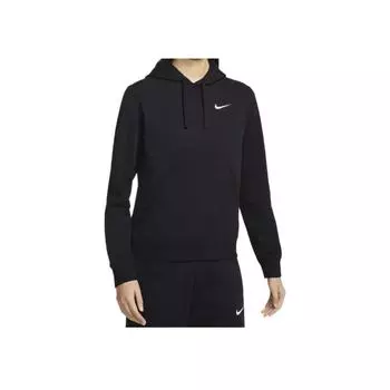 Nike Командный клуб Удобный Однотонный Логотип Простой Худи Толстовка с Длинным Рукавом Женская толстовка Черный IB8897-010 S