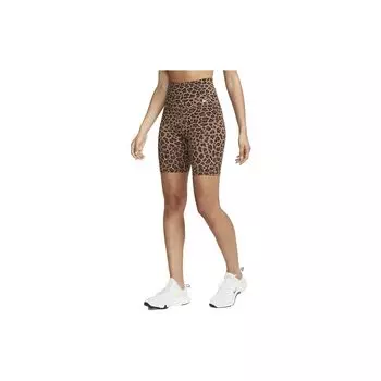 Nike Коричневые шорты для тренировок с прямыми штанинами и леопардовым принтом DX0122-256 M