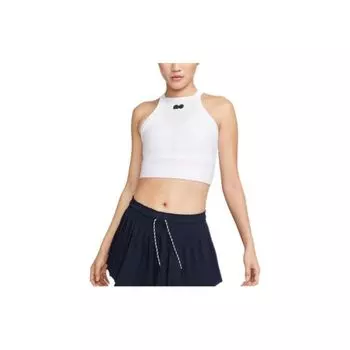 Nike Короткие теннисные спортивные майки женские топы белые DM2168-100 L
