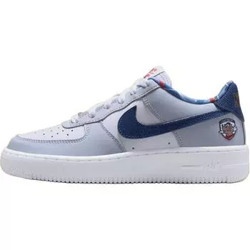 Nike Кроссовки Air Force 1 LV8 GS Just Do It Mascot Детские Белые Призрачный Полночный-темно-синий IH7342-141 38.5