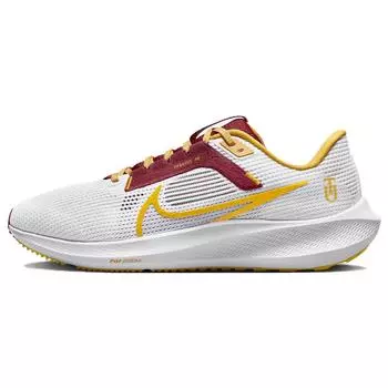 Nike Кроссовки Air Zoom Pegasus 40 Tuskegee мужские белые Varsity-красные желтые-охристые DZ6004-100 44.5