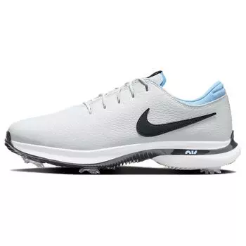 Nike Кроссовки Air Zoom Victory Tour 3 Wide Pure Platinum Obsidian Unisex, белые, Aquarius-Blue DX9025-002 36