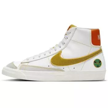 Nike Кроссовки Blazer Mid 77 Vintage Roswell Rayguns Unisex, белые, стадионно-зеленые, командно-оранжевые DD9239-100 43