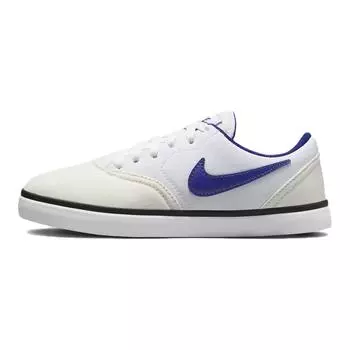 Nike Кроссовки Check Canvas SB GS Summit White Royal Blue Kids, черные, темно-синие, 905373-102 35.5