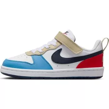 Nike Кроссовки Court Borough Low Recraft TD White Thunder Blue Light Crimson Baby Blue-Beyond DV5458-124 23.5