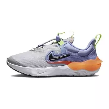 Nike Кроссовки детские Run Flow PS Photon Dust Purple Pulse серые, оранжево-черные DR0471-002 31