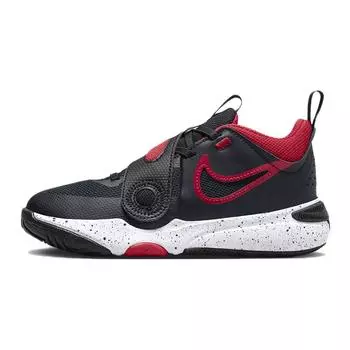 Nike Кроссовки детские Team Hustle D11 PS Bred черные белые университетско-красные DV8994-003 28