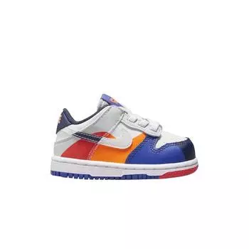 Nike Кроссовки Dunk Low SE TD Upside Down для малышей разноцветные белые светло-серебристые FV2964-100 23.5