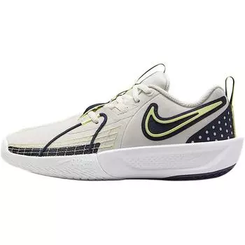 Nike Кроссовки GT Cut 3 GS Phantom Light Lemon Twist Kids кремово-белые с обсидиановым оттенком FD7033-005 33.5