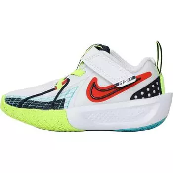 Nike Кроссовки GT Cut 3 SE PS Белые Обсидиан Красный Пикантный Детские Вольт HJ3904-100 28