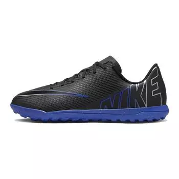 Nike Кроссовки Mercurial Vapor 15 Club TF GS Shadow Pack для детей, черные, гипер-королевские, хром DJ5956-040 35