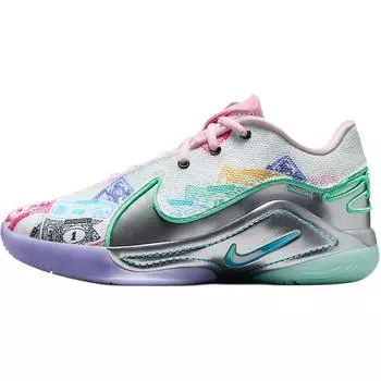 Nike Кроссовки Monopoly x LeBron 22 QS GS Currency Kids многоцветные белые зеленые-свечение HV6873-100 36.5