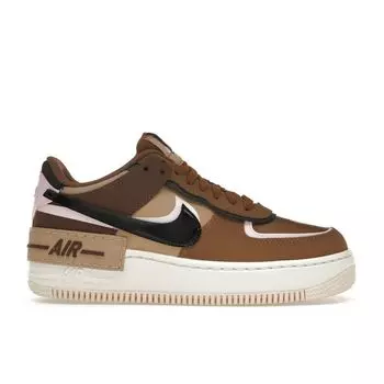 Женские кроссовки Nike Air Force 1 Shadow Light British Tan Коричневый Розовый-Пена Конопля DZ1847-200 36
