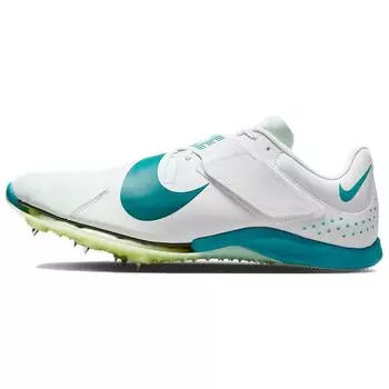 Nike Кроссовки Zoom Long Jump Elite White Bright Spruce Unisex Barely-Green FZ9326-100 40.5