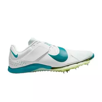 Nike Кроссовки Zoom Long Jump Elite White Bright Spruce Unisex Barely-Green FZ9326-100 38.5