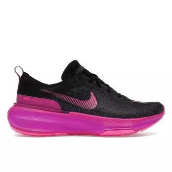 Nike Кроссовки ZoomX Invincible Run Flyknit 3 Black Vivid Grape мужские гиперфиолетовые лазерно-фуксия DR2615-006 43