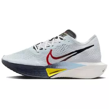 Nike ZoomX VaporFly Next% 3 Pure Platinum Psychic Blue Мужские кроссовки Серый Белый Speed-Red HJ9079-100 40