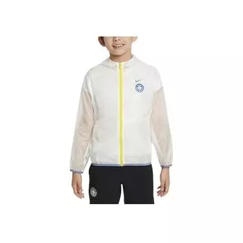 Nike Куртка с капюшоном и логотипом, длинные рукава, детские куртки Sail-White HM4637-133 S