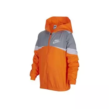 Nike Куртка с логотипом и буквами, повседневные детские куртки оранжевого цвета DR1886-803 L