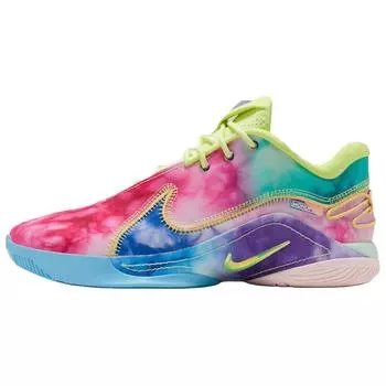 Nike LeBron 22 EP Что за монополия Tie-Dye (Твердая подошва) Мужские кроссовки Mint-Foam Cerise Light-Lemon-Twist HV8621-300 41