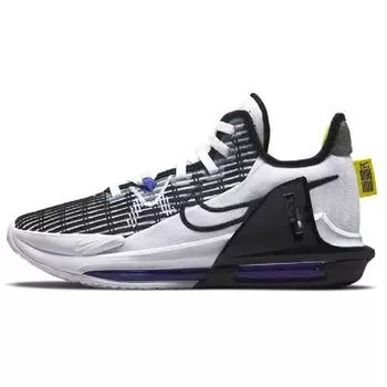 Nike LeBron Witness 6 EP белые персидские фиолетовые мужские кроссовки Yellow-Strike Black DC8994-100 42.5