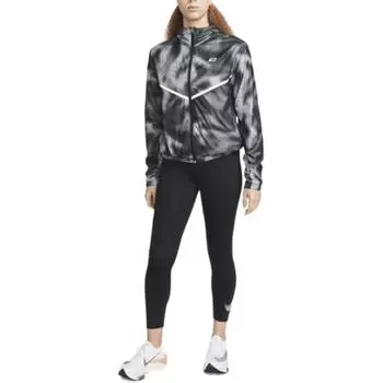Nike Леггинсы для бега средней посадки 7/8 с карманами женские леггинсы черные DX0948-010 L