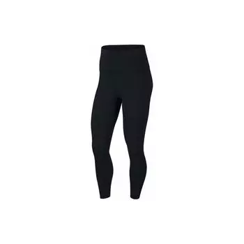 Nike Леггинсы для йоги Yoga Dri-FIT Luxe Solid Quick-Dry с высокой талией, женские леггинсы, черные CJ3801-010 M