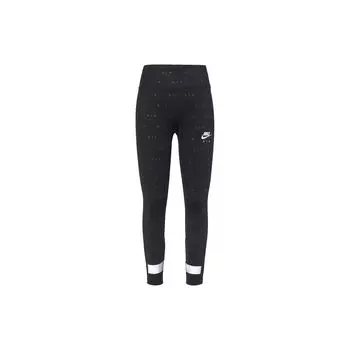 Nike Леггинсы для тренировок и бега с принтом логотипа Air, светоотражающие, женские леггинсы, черные CU3352-010 S