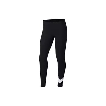 Nike Леггинсы с принтом логотипа, облегающие повседневные детские леггинсы черного цвета AR4076-010 S